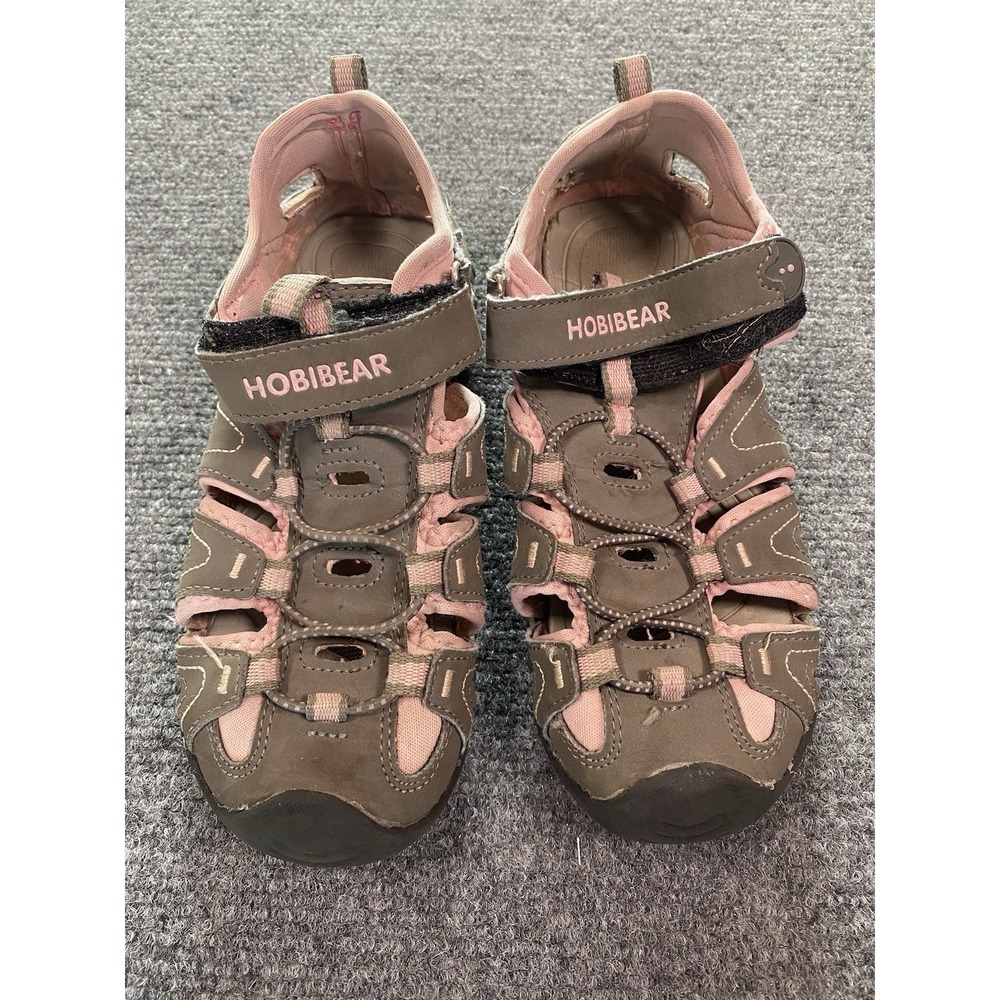 Hobibear Closed Toe Water outdoor sandals big kids size 4 Pink Grey